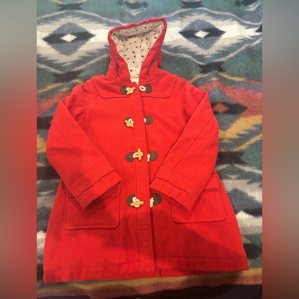 Mini Boden Girls Toggle Jacket Red 11-12 years old